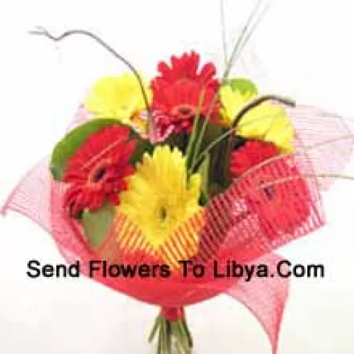 Bunch Of 12 Mixed Colored Gerberas